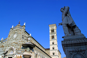 Italia,Toscana,Prato,la cattedrale.