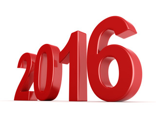  2016 New Year digits