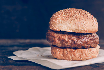 Just the burger
