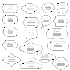  Set of Speech Bubbles