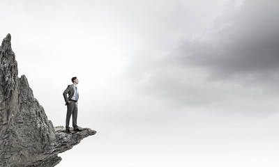 Reaching top of success