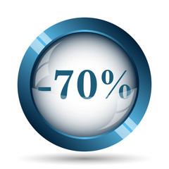 70 percent discount icon