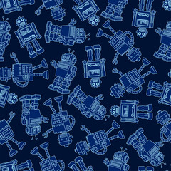 Robot seamless pattern