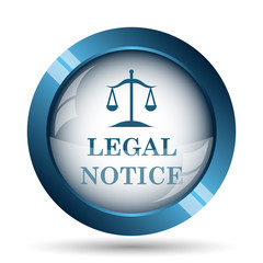 Fototapeta premium Legal notice icon