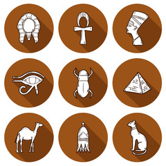 Hand drawn Egypt icons