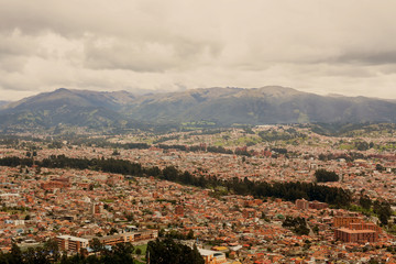 Naklejka premium Aerial View Of Cuenca City