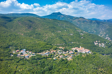 Fototapeta na wymiar Aerial view on the city Italy