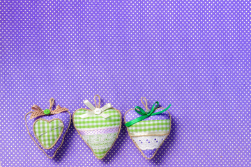 Pincushion on textile