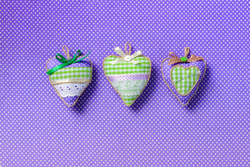 Pincushion on textile