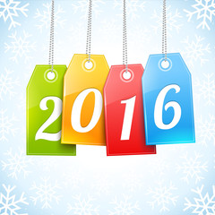 Happy New 2016 Year Greetings Card