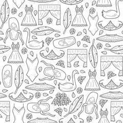 Seamless ballet background © petite_lili