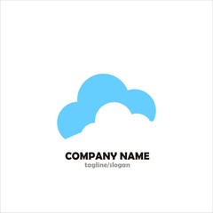 Cloud logo icon vector
