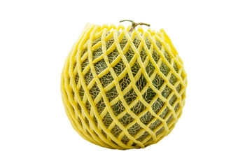 melon in yellow shockproof material isolated on white background