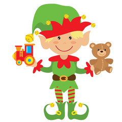 Christmas elf vector illustration
