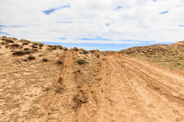 landscape of red sandstone