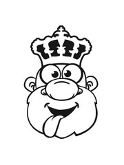 King funny comic happy naughty face