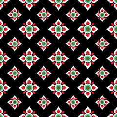 Thai pattern in wall painting,Laithai 