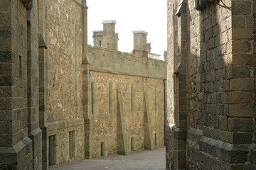 street in the castle