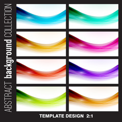 Abstract lines background. Template brochure design