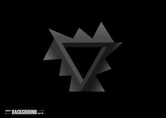 Obraz premium Impossible object. Abstract geometry vector background for your work