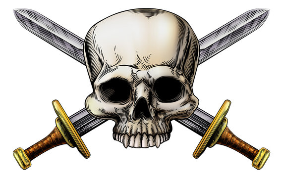Skull and Cross Swords Sign