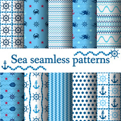 set of sea seamless