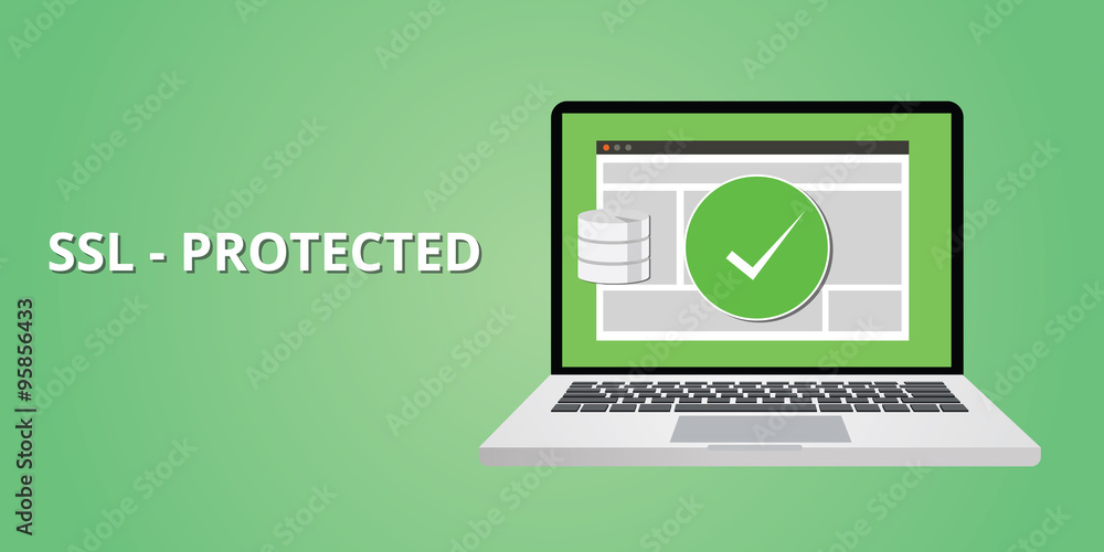 Aufkleber ssl certified protection for website security from hacking