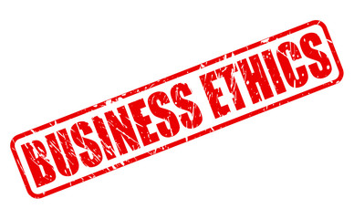 BUSINESS ETHICS red stamp text