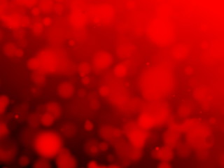 Red Blurred Round Sparkles Background