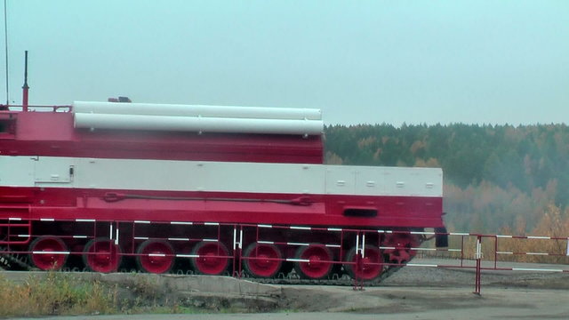 Special fire fighting vehicle SPM in motion