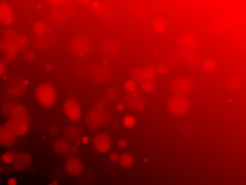 Red Blurred Round Sparkles Background