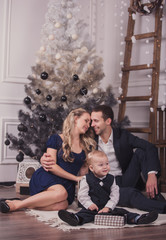 Family prepearing for christmass