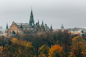 04 October, 2015. Stockholm. old town cityscape in Stockholm.Sweden. Selective focus, soft focus