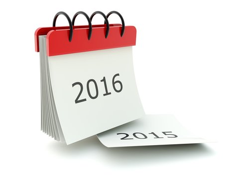 2016 New year calendar icon
