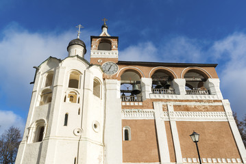 Belfry Saviour Euthymius monastery at  Suzdal was built in  16th century, the Golden Ring of Russia...