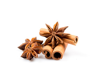 Stars anise and Cinnamon