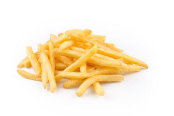 french fries isolated