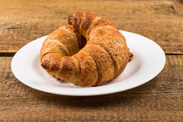 Fresh baked croissants