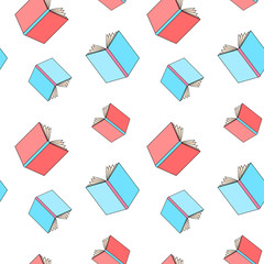 books pattern seamless
