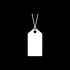 The price tag icon. Label symbol. Flat