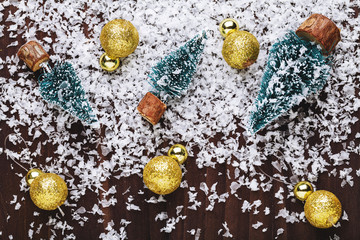 tree and balls Christmas decoration