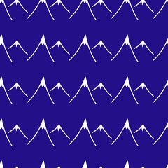 Mountains seamless pattern background