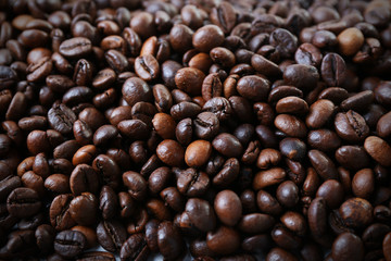 Coffee beans background