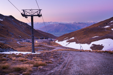 mountain landscape at twilight