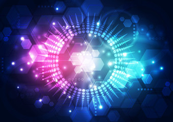 vector abstract future technology, illustration background