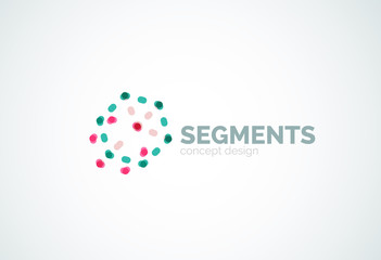 Vector outline minimal abstract geometric logo