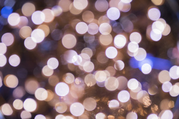 Brown bokeh abstract light background