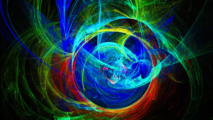 Abstract image. Fractal Wallpaper on your desktop. Digital artwork for creative graphic design. Format 16:9 widescreen monitors.