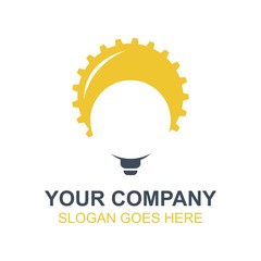 Industrial Gear Vector Icon Logo Design