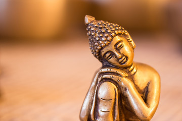 Indischer Bronze-Buddha, Portrait